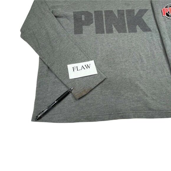 Victoria's Secret Pink Wide Neck French Terry Sweatshirt - Picture 6 of 8